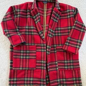 Red Plaid Jacket/Coat
